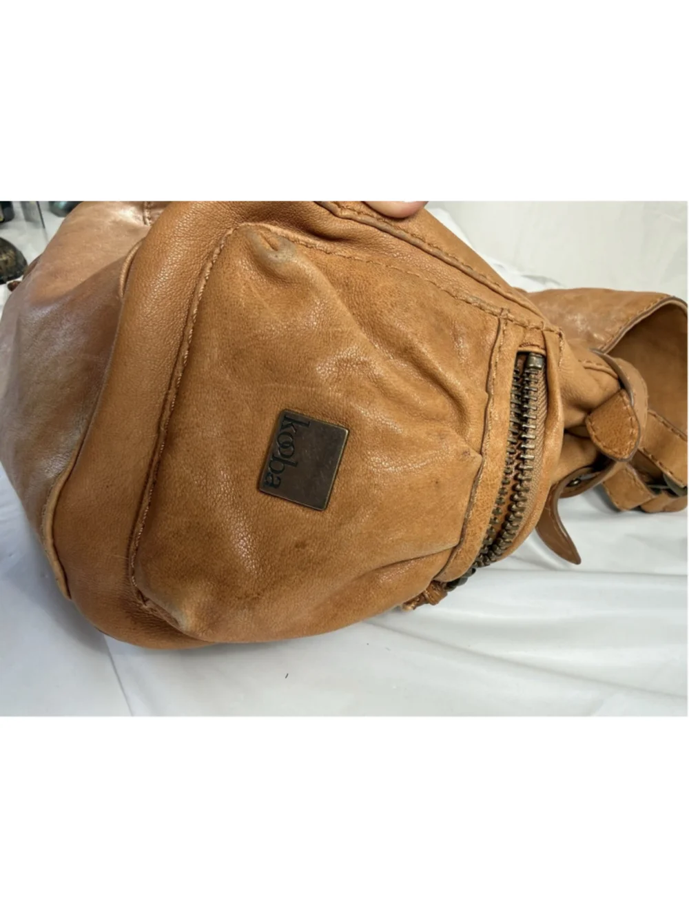 KOOBA Slouchy Leather Hobo Shoulder Bag Boho Large